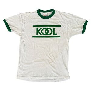 Vintage Kool Cigarettes Short Sleeve Ringer Tee - White and Green